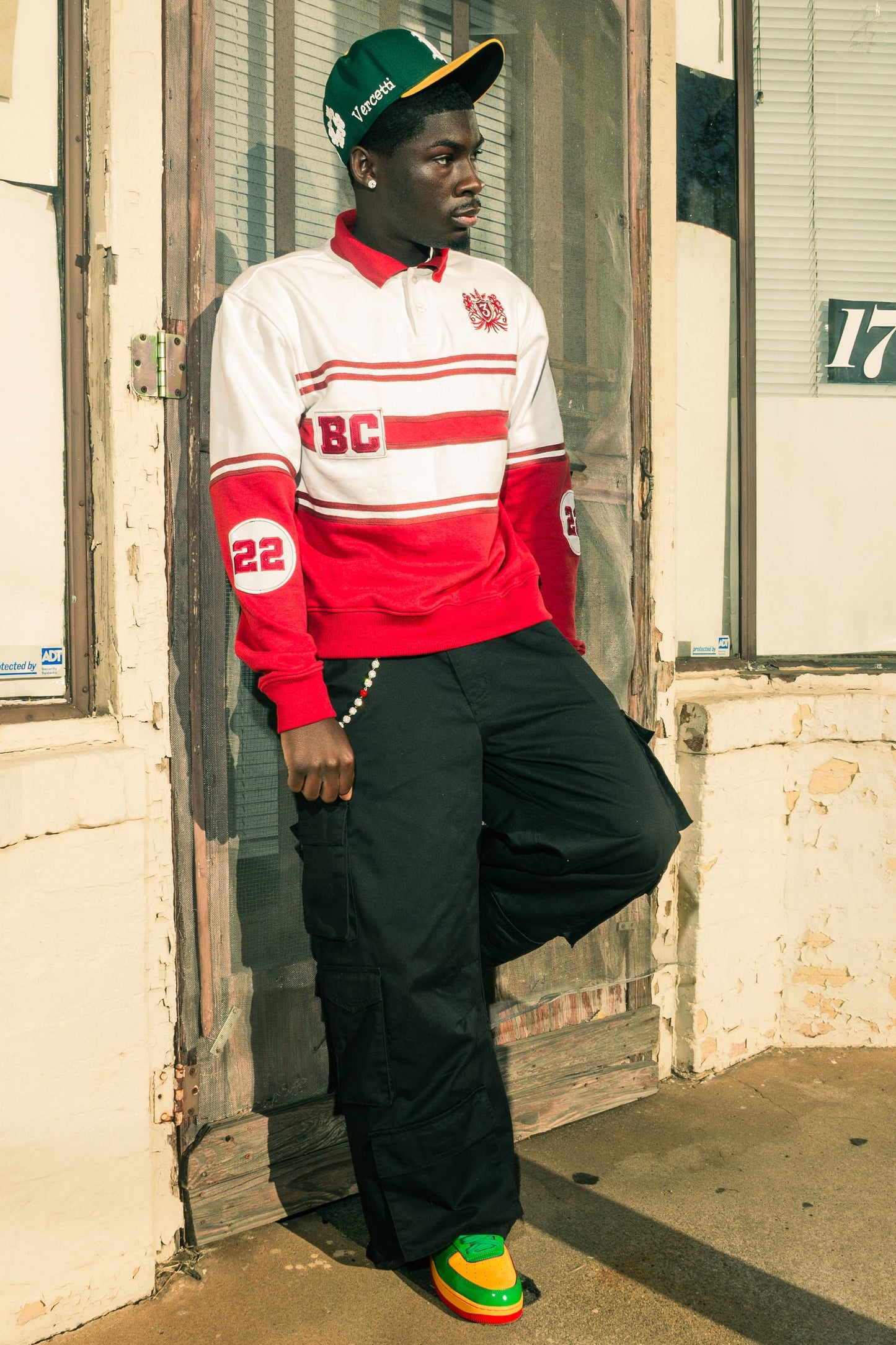 WHITE CHERRY BC RUGBY POLO